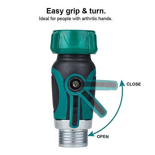 NSEN Shut Off Valve, Garden Hose Valve,Hose Shutoff Valve 3/4,Outdoor