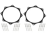 Black Ano Exhaust Trim Rings for 3" exhaust