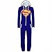 Fancyqube(TM) Men Women Onesie Superman Batman Hooded Jumpsuit Pajamas One Piece