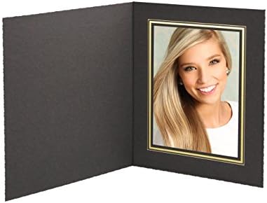 Tyndell Black T-50 Photo Folder 5x7 (10 Pack)