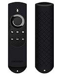 OEAGO Silicone [Anti Slip] Shock Proof Cover Case for All-New Fire TV with 4K Alexa Voice Remote (2017 Edition) (2nd Gen) / Fire TV Stick Alexa Voice Remote (Black)