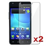2x Samsung Galaxy S2 S 2 II AT&T SGH-i777 Premium Clear LCD Screen Protector ...