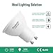 Kakanuo GU10 LED Bulbs 55W Equivalent 5.5 Watt Bright White 3000K GU10 LED Spotlight,Track Light Recessed Light 120V Non-dimmable (Pack of 6)