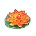 Peach - Floating Water Lotus - Pond Decor Water Lily Foam Flower Artificial Pond Plants 4 Pcs