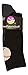 MadSportsStuff Baseball Logo Crew Socks (Black/Graphite, Medium)