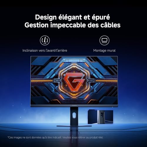 G24i 2026 Moniteur Gaming 24 Pouces, 200Hz, 1ms GTG, FreeSync Premium, HDR400, Fast IPS, 100% sRGB, 95% DCI-P3,Certification TÜV Low Blue Light (1920 x 1080/HDMI 2.0/DP 1.4)
