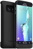 PowerBear Samsung Galaxy S6 Edge Plus Battery Case [4,000 mAh] External Battery Charger for the Galaxy S6 Edge Plus (Up to 1.5X Extra Battery) - BLACK [24 Month Warranty and Screen Protector Included]