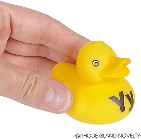 alphabet rubber ducks