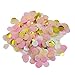 Mybbshower Gold Pink Tissue Paper Wedding Confetti for Gender Reveal Girls Birthday Party Decorations 1 Inch Pack of 5000