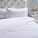 Bedsure Duvet Cover Set with Zipper Closure-White Diamond Pattern, Full/Queen (86