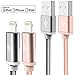 LAX iPhone Charger Lightning Cable - MFi Certified Durable Braided Apple Lightning USB Cord for iPhone 11/11 Pro Max/XS Max/X/iPad, iPod & More 2 Pack