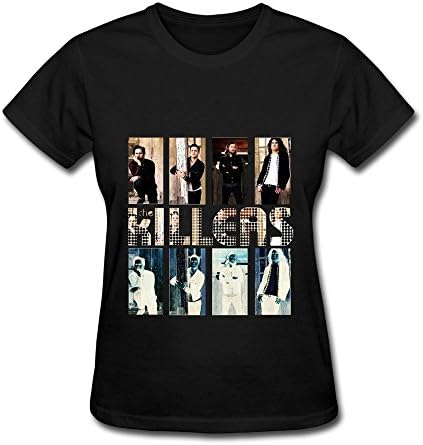 The Killers Us Rock Band Poster T Shirt For Women Black