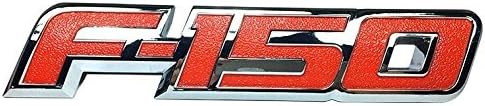 MAX WHOLESALE 3D F-150 Nameplate ABS Car Truck Body Side Rear Tailgate Emblem Sticker For Ford (Red)