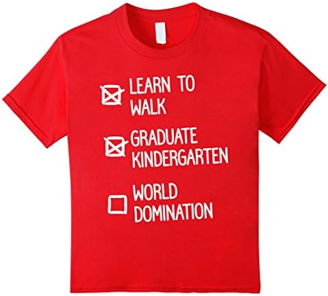 Kids Kindergarten Graduation Gift Idea for Boys T-Shirt 6 Red