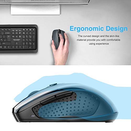 TECKNET-PRO-Mouse-Senza-Fili-2600DPI-Durata-delle-batterie-di-24-Mesi-24G