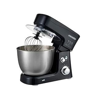 Mesko MS4217 Batidora Amasadora Repostería Profesional Robot Cocina Orbital, 1200W MAX, 3,5 litros, 6 velocidades, Negra
