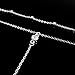 Wowanoo Vintage Double Layer Alloy Crystal Choker Necklace with Long Chain Pendant Silver2