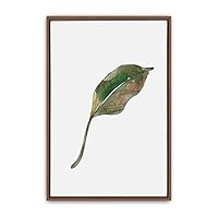Framed Canvas Wall Art Green Leaves Canvas Prints Home Artwork Decoration for Living Room,Bedroom - 16x24 inches