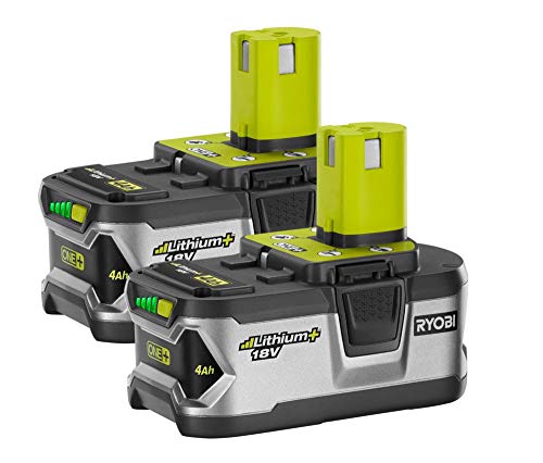 Ryobi P122 4AH One+ High Capacity Lithium Ion Batteries For Ryobi Power Tools (2 Pack of P108 Batteries)