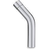LCGP 45 Degree Exhaust Tube 2.5"OD Made of Super Quality Mild Steel DIY Exhaust Pipe