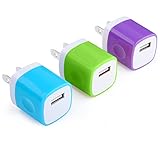 Wall Charger, CCLV 3-Pack Universal USB Home Travel Charger Adapter for iPhone 7, 6, 6s, 6 Plus, 6s Plus, Tablet, Samsung Galaxy S7 Edge, S6 edge, HTC, Nokia, LG, Sony and more USB Devices