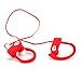 Bluetooth Sport Headphones with Mic offered by PHI Sports & Outdoors. High Definition Sound with Bass, Noise Cancelling, IPX7 Waterproof, Secure Fit, & 6-8 Hrs Playtime. Carrying Case Included(Red)