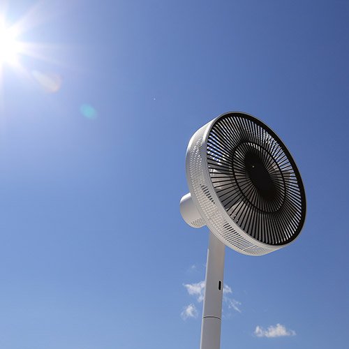 バルミューダ DCモーター 省エネ 扇風機 GreenFan Japan（グリーンファンジャパン）ホワイト×ブラック EGF-1500-WK 日本製