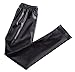 Swtddy Kids Girls Leggings Stretch Faux Leather Pants Tights Slim Thin Trousers (Tab Size 130(For Height 120-130cm), Black)