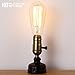 IJ INJUICY Retro Loft Rustic Vintage Industrial Steampunk Wrought Iron Edison Bulb Table Lights E27 Led Water Pipe Desk Lamps Bedside Living Room Bedroom Home Decor