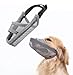 Crazy Felix Nylon Dog Muzzle for Small Medium Large Dogs Dachshund Beagle Poodle Labrador, Air Mesh Breathable and Drinkable Pet Mouth Guard for Anti-Biting Chewing Scavenging(M, Grey)