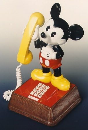 mickey mouse toy phone 1980s