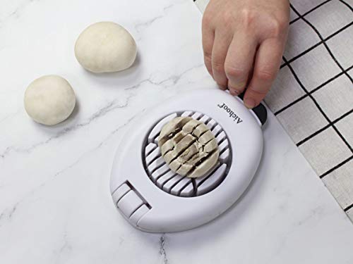 Aichoof Egg Slicer with stainless steel wire,white&black