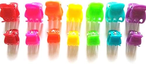 20 Pcs Mix Rainbow Color Hair Claw Clips Mix Size for Toddler, Baby, Girl, Woman