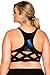 Seven 'til Midnight Women's Plus-Size Microfiber Sports Bra with Bondage Back