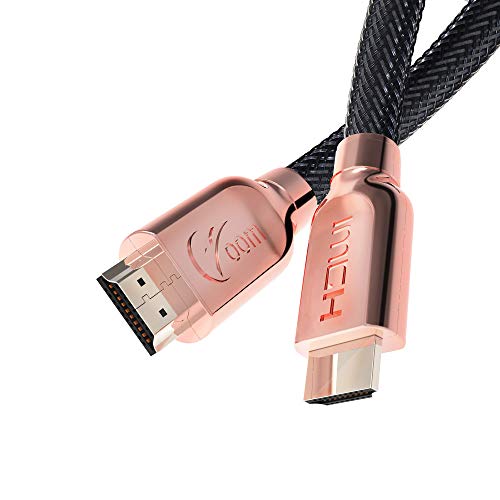 Czoom 4K HDR HDMI Cable 6 feet (2 Pack, HDMI 2.0, 18Gbps, 28AWG) Support 4K@60hz(4:4:4, Dolby Vision, HDR10, eARC, HDCP2.2) Compatible Apple tv 4k, Xbox one, PS4