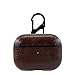 AirPods Pro Case Leather, Vermo Airpod Pro Case Leather Cover with Keychain, Protective Shockproof Cases for Apple Airpods Pro 2019 Charging Case (D Brown)