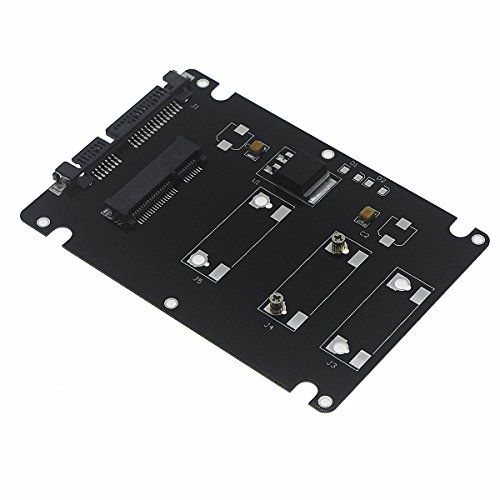 Optimal Shop Mini PCI-E mSATA SSD to 2.5" SATA Adapter Card With Case-Black