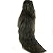 URSFUR Fluffy Black Fox Tail Fur Keychain Cosplay Toy Car Bag Charm Pendant Key Chain Ring Handbag Tassel Accessories