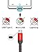 JSAUX Micro USB Cable for Android, (2-Pack 6.6FT) Micro USB Android Charger Cable Nylon Braided Cord Compatible with Galaxy S7 S6 J7 Edge Note 5, Kindle. MP3 and More-Red