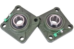 ZSKL AJANTA Industrial UCF204-12 Premium 4 Bolt Flange Bearing 3/4" Bore (Pack 2)
