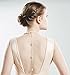 Pearls Backdrop Necklace Wedding Jewelry Backless Dress Accessories