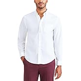 Dockers Mens Classic Fit Long Sleeve Signature Iron Free Shirt with Stain Defender