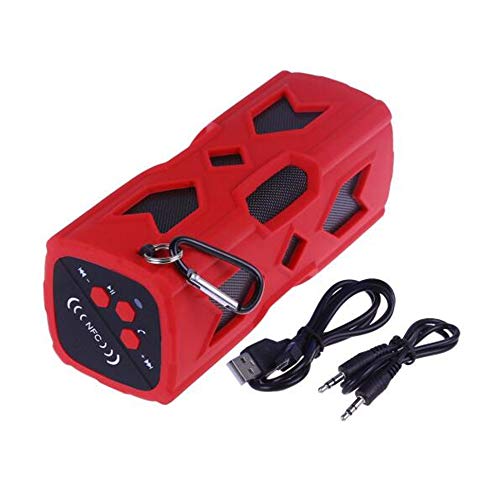 Haut-Parleur Portable Bluetooth étanche Voyage en Plein airHaut-Parleur Bluetooth Rouge 172mmx68mm