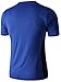 jeansian Men's Sport Quick Dry Short Sleeves T-Shirt Tees Tops LSL133a Blue XL
