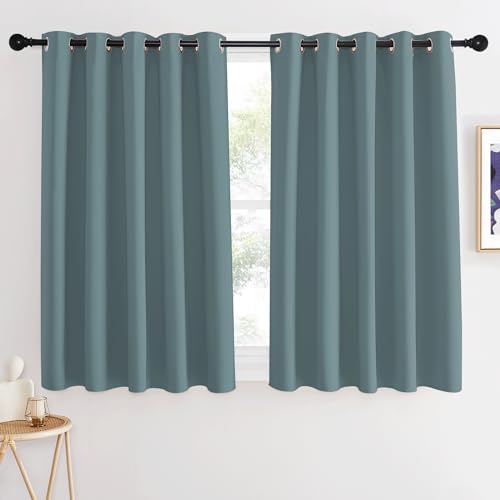 NICETOWN Greyish Blue Blackout Curtain