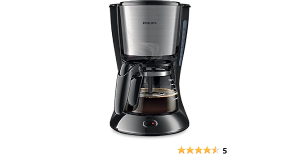 Philips Daily Collection - Cafetera (Independiente, Drip coffee maker,  Americano, Café, Negro, De plástico, Acero inoxidable, 5060 Hz) :  Amazon.es: Hogar y cocina