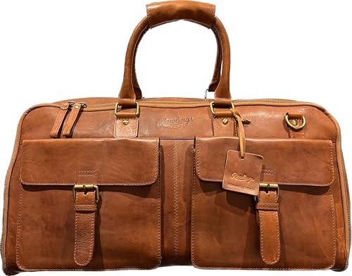 Amazon.com | Rawlings | Leather Backpack Collection | Genuine Leather |  Dark Brown | 12.5" W x 17" H x 6" D | Casual Daypacks