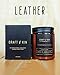 Leather Candle | Premium Scented Candles for Men & Women | All-Natural Soy Candles, Rustic Home Decor Scented Candles | Ultra Clean Burn Amber Jar Candles, Non-Toxic Aromatherapy Candles