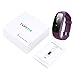 Fitness Tracker with Heart Rate Monitor, Runme Activity Tracker Smart Watch with Sleep Monitor, Waterproof Walking Pedometer Band with Call/SMS Remind for iOS/Android Smartphone (Purple)