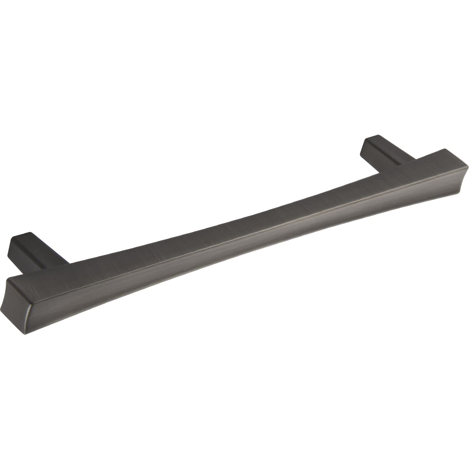 OBF Grimme 72258020 Cupboard Handle Traill Handle (Furniture Handle Barrel) Width 200 mm ZN Stainless Steel Effect Dark Silver